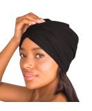 Kitsch Sleep Scarf Bonnet Cap for Women, Lightweight Head Wrap, Softer Than Silk Hair Wrap for Sleeping, Satin Bandanna Scarf Black Jersey Bonnet - Buy Online on GoSupps.com