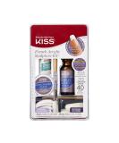 KISS French Acrylic False Nails Sculpture Kit, Natural & French Manicure, Extended Bubble-Free Nail Tips with Acrylic Liquid & Powder, Maximum Speed Nail Glue, Application Brush, & 40 Fake Nails - Buy Online on GoSupps.com