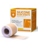 Silicone Scar Sheets Roll - Medical Silicone Tape for Scars Removal - C-section Surgery, Burn, Keloid Treatment - 1.6x120 Inch - Buy Online on GoSupps.com