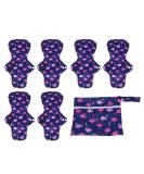 Healifty Reusable Cloth Menstrual Pads | Incontinence Pads 6pcs with Storage Bag | Washable Panty Liners | Eco-Friendly & Comfortable - Buy Online on GoSupps.com