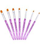 7-Piece UV Gel & Acrylic Nail Brush Set for Professional Nail Art - Perfect for Salons & Home Design - Buy Online on GoSupps.com