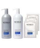 Nexxus Dry Hair Care Set - Shampoo, Conditioner & 3 Treatment Masks | Silicone-Free, Moisturizing Caviar Complex | Silver/White - Buy Online on GoSupps.com