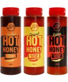 JD's Hot Honey 3 Set Jalapeno Habanero Chipotle 350g x 3 Sauces - Buy Online on GoSupps.com