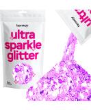 Hemway Premium Ultra Sparkle Glitter - Lavender Purple Super Chunky (100g) for Arts Cosmetics Resin & Festivals | Multi-Purpose Metallic Flake - Buy Online on GoSupps.com