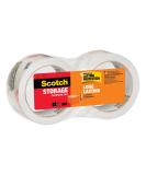 Scotch Long Lasting Storage Packaging Tape  1.88" x 54.6 yd  Designed for Storage and Packing  Stays Sealed in Weather Extremes  3" Core  Clear  2 Rolls (3650-2) 2 Rolls Tape - Buy Online on GoSupps.com
