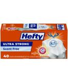 Hefty Ultra Strong Tall Kitchen Trash Bags, Unscented, 13 Gallon, 40 Count 40 Count (Pack of 1) - Buy Online on GoSupps.com