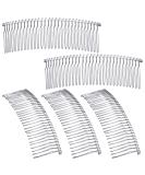 5 Pieces Hair Clip Combs Metal Wire Hair Combs Wire Twist Bridal Wedding Veil Combs (30 Teeth, White K) 30 Teeth White K - Buy Online on GoSupps.com