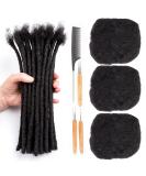 AIXI 100% Real Human Hair Afro Kinkys Bulk 6 Inch 3 Packs 150G for Dreadlock Extensions - Handmade, Permanent, Can Be Dyed and Bleached - Free Needles and Comb Included - Buy Online on GoSupps.com