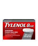 Tylenol 8 HR Muscle Aches  Pain Pain Relief from Aches and Pain 650 mg 24 ct. - Buy Online on GoSupps.com