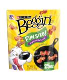 PURINA Beggin' Fun Size Bacon Flavor Dog Treats - 25 oz. Pouch, Made in USA Facilities - Buy Online on GoSupps.com