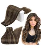 Runatur Real Hair Extensions - Brown Highlight 40cm 100g Sew-In Smooth Color #2P8A - Buy Online on GoSupps.com