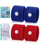 MEIYYJ Motion Sickness Bands for Adults and Kids - Sea Sickness Relief Wristbands for Pregnancy, Cruise and Travel - Red Blue - Buy Online on GoSupps.com