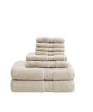 800GSM 100% Cotton Luxury Turkish Bath Towels , Highly Absorbent Long Oversized Linen Cotton Bath Towel Sets , 8-Piece Include 2 Bath Towels, 2 Hand Towels & 4 Wash Towels , Natural Multi-Sizes Natural - Buy Online on GoSupps.com