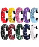 TOBATOBA Bandana Headband for Women 10 Pack Knotted Headbands for Women Hair Bandanas for Women Paisley Head Bands No Slip Fashion for Women Vintage Boho Headbands Wide Turban Headbands Womens Ladies - Buy Online on GoSupps.com