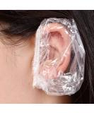 100 Pack Disposable Ear Protectors Clear Ear Covers for Shower Waterproof Shower Ear Cover Clear Disposable Ear Protectors for Hair Dye Shower Bathing Salon - Buy Online on GoSupps.com