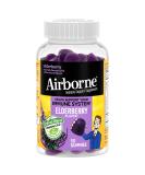 Airborne Elderberry + Zinc & Vitamin C Gummies For Adults, Immune Support Vitamin D & Zinc Gummies With Powerful Antioxidant Vitamins C D & E - 50 Gummies, Elderberry Flavor 50 ct. elderberry - Buy Online on GoSupps.com
