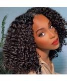 Original Queen V Part Bob Water Wave Wig - Brazilian Virgin Human Hair - 12 Inch Short Curly Wig for Women - Buy Online on GoSupps.com