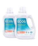 ECOS Hypoallergenic Laundry Detergent, Magnolia Lily, 200 Loads, 100oz Bottle by Earth Friendly Products (Pack of 2) Magnolia and Lily 100 Fl Oz (Pack of 2) - Buy Online on GoSupps.com