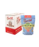 Bob's Red Mill Gluten Free Organic Steel Cut Oats 24 oz (Pack of 4) - Certified Organic Oats - Buy Online on GoSupps.com