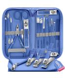 Manicure Set Nail Clipper Set 16 In 1Pedicure Manicure Kit Professional Pedicure Set Women Men Personal Nail Care Kit with Travel Case Blue - Buy Online on GoSupps.com
