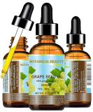 100% Pure Grape Seed Oil - Natural Cold Pressed Carrier Oil for Face Skin Hair & Nails | Botanical Beauty - 4 Fl. oz (120 ml - Buy Online on GoSupps.com