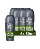 Dove Men+Care Extra Fresh Anti-perspirant Deodorant Roll-on pack of 6 deodorant for men with Triple Action Technology for 72h sweat & odour protection 50 ml Citrus 8.33 ml (Pack of 6) - Buy Online on GoSupps.com