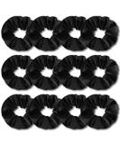 Kavya Hair Tie - 12 Soft Monochrome Elastic Scrunchies for Girls & Women | Perfect Hair Accessories - Buy Online on GoSupps.com
