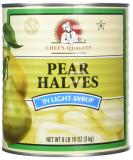 Chefs Quality Pear Halves in Light Syrup - 106 Ounce Can - Buy Online on GoSupps.com