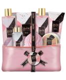 Black Vanilla Bath & Body Spa Gift Basket for Women - Perfect for Father's Day, Christmas, Valentine's Day, Mother's Day & Birthday - Includes Bubble Bath, Shower Gel, Shampoo, Body Scrub & More - Buy Online on GoSupps.com