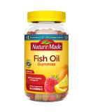 Nature Made Strawberry Lemon Orange Fish Oil Gummies - 150 Count for Heart Health - Buy Online on GoSupps.com
