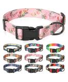 Heele Adjustable Dog Collar - Comfortable Patterned Collars for Small to Large Dogs - Pink 40.5-65cm - Durable & Stylish Pet Accessory - Buy Online on GoSupps.com