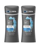 Dove Men+Care Antiperspirant hydrating, water-based deodorant Ocean Breeze our best non-irritant formula 2.6 oz 2 Count - Buy Online on GoSupps.com