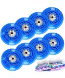 TOBWOLF LED Light Up Inline Skate Wheels with ABEC-7 Bearings - 70mm 82A - Teens Replacement Roller Skate Wheels - Buy Online on GoSupps.com