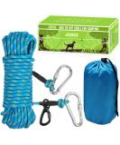 Portable Dog Tensioning Cables for Camping | Reflective Overhead Trolley System for Dogs Up to 136 kg | 15.2m 21.3m 30.5m Options - Perfect for Courtyard Parks & Outdoor Events - Buy Online on GoSupps.com