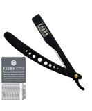 100 Blades + Facn Professional Adjustable Straight Edge Barber Razor - Salon Quality Shavette - Buy Online on GoSupps.com