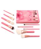 Luvia Sakura Vegan Makeup Brush Set - 10 Cosmetic Brushes with Pink/Rose Gold Clutch - Perfect Makeup Essentials for Flawless Application - Buy Online on GoSupps.com