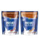 Inko Active Pro 80 Protein Shake 2 Bags (2 x 500g 1kg) Hazelnut & Chocolate - Buy Online on GoSupps.com