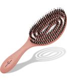 Marqus Bio Hairbrush - Wild Boar Bristles for Shine & Volume | Coral Peach | Ideal for All Hair Types - Buy Online on GoSupps.com