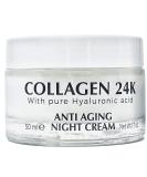 Delfanti-Milano 24K Collagen Anti-Aging Night Cream | Face & Neck Moisturizer with Hyaluronic Acid | Made in Italy - Shop Internationally - Buy Online on GoSupps.com