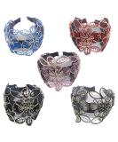 Misgirlot Wide Lace Headband 5Pcs - Fashion Hair Accessories for Women and Girls - Elastic Hairbands with Teeth - Great Thanksgiving Birthday Gift - Buy Online on GoSupps.com