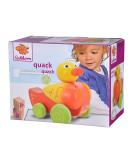 Eichhorn Pull-Along Duck - Movable Head & Wings Sound 17cm Birch Wood Toy | International Shipping Available - Buy Online on GoSupps.com