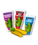 Van Holten Pickle - Sour Cucumbers in Pouch Set with Hot Pickle Dill Pickle and Garlic Pickle (Pack of 3) Sour Pickle Mix - Buy Online on GoSupps.com