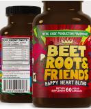 USA Grown Beet Root Powder - Super Friends Happy Heart Blend with Grape Seed Extract & Ginseng - Buy Online on GoSupps.com