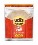 Udis Gluten-Free Two Cheese Pizza | Crispy Thin Crust | 8 oz Frozen - Buy Online on GoSupps.com
