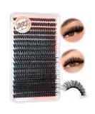 Shop 360Pcs Individual Lash Clusters | Thick Fluffy 80D D Curl Mink Eyelash Extensions - Pleell - Buy Online on GoSupps.com