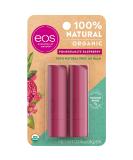 eos Natural Lip Balm - Pomegranate Raspberry| Lip Care to Moisturize Dry Lips | 100% Natural and Gluten Free | Long Lasting Hydration | 0.14 oz | 2 Pack - Buy Online on GoSupps.com