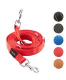 Vitazoo 3m Nylon Dog Leash - Adjustable Guide Lines with Carabiners for All Dog Sizes - Graphite & Red - Buy Online on GoSupps.com