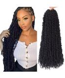 18 Inch Pre-looped Passion Twist Crochet Hair 8 Packs for Black Women - 1B Color - Buy Online on GoSupps.com