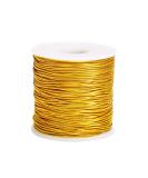 Gold Metallic Stretch Cord Elastic Ribbon for Ornament Decorating & Gift Wrapping - 1mm x 60 Yards | HY3699-1 - Buy Online on GoSupps.com