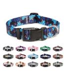 Mercano Adjustable Dog Collar - Soft Nylon Comfort & Stylish Tortoise Bamboo Pattern for Small Medium Large Dogs & Cats - Buy Online on GoSupps.com